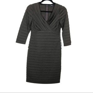 Tadashi Petite Collection Olive Green Dress Sz SP